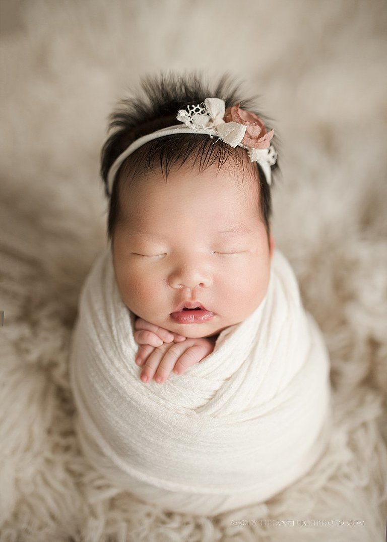 newborn potato sack pose