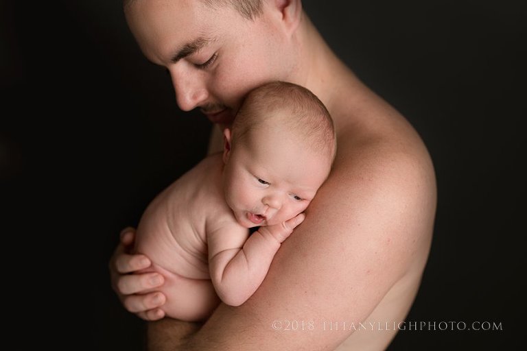 newborn dad photography gainesville studio