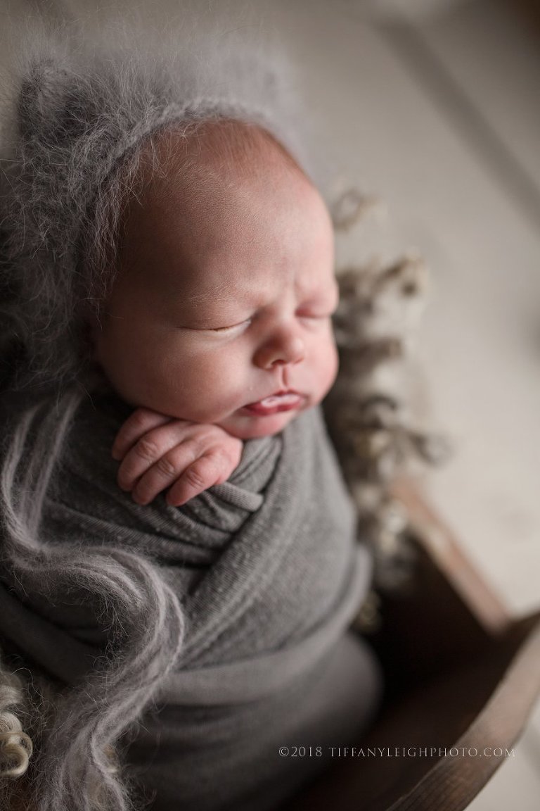 baby tucked in bed gainesville photography 