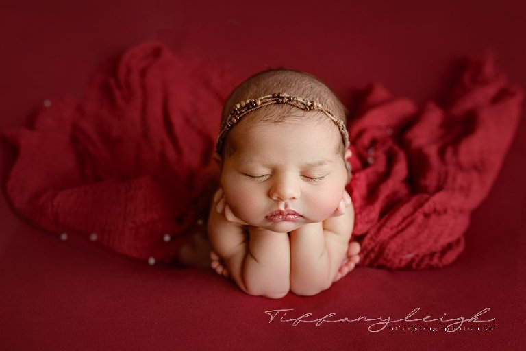 baby girl froggy pose