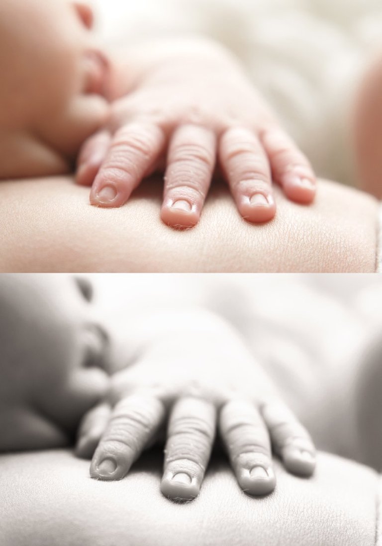 newborn baby hands