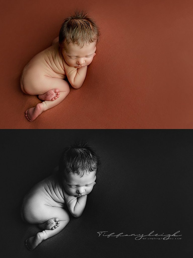 birth baby black and white