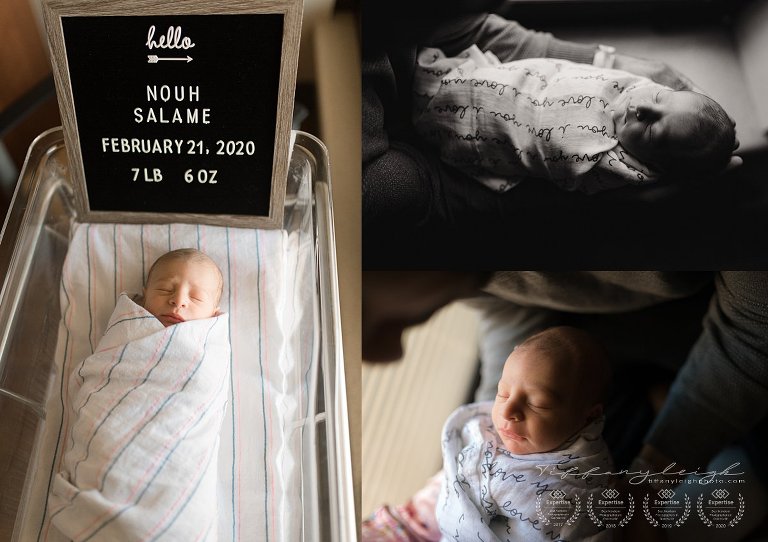 New baby in hospital