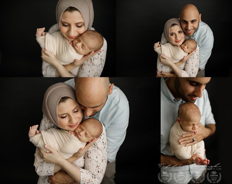 top rated newborn parent posing