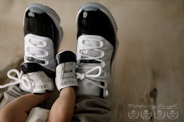 matching shoes daddy baby