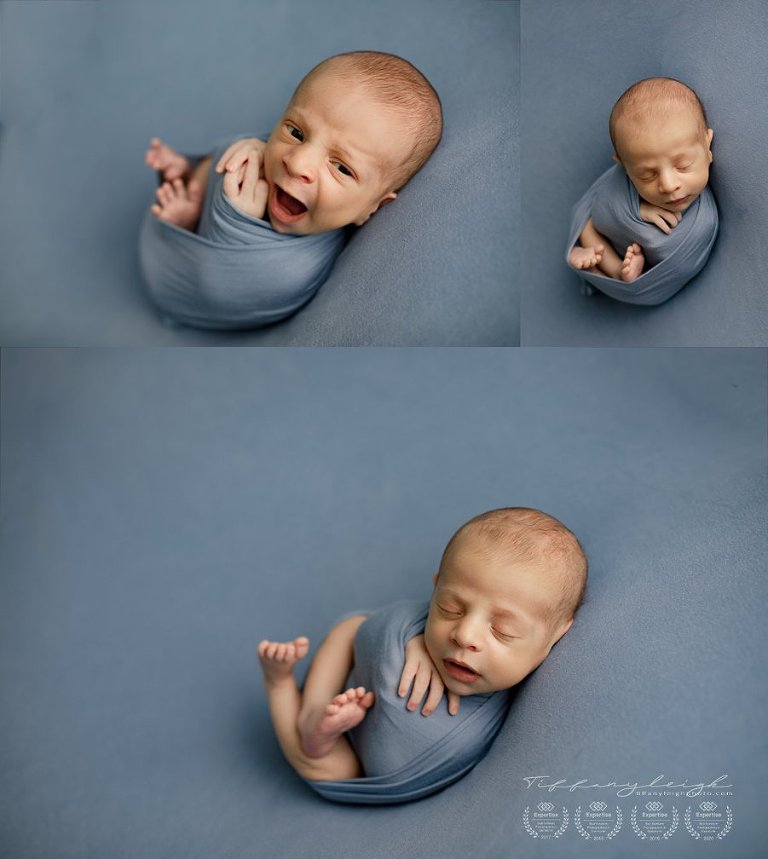 awake baby winking newborn pics