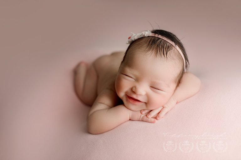 BEST NEWBORN SMILE Gainesville newborn photographer
