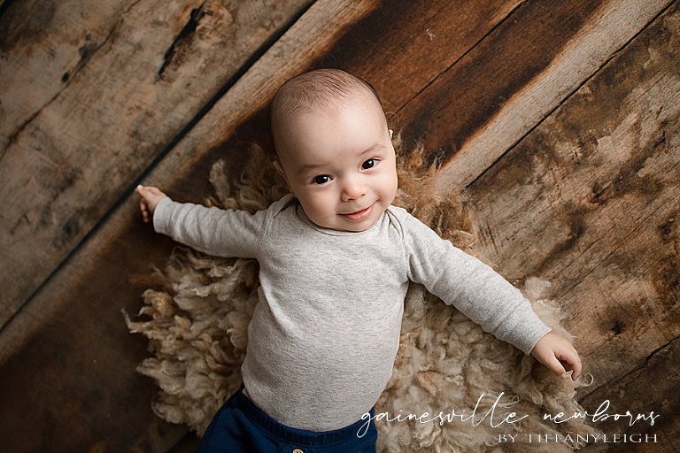 super smiley baby boy session longleaf 