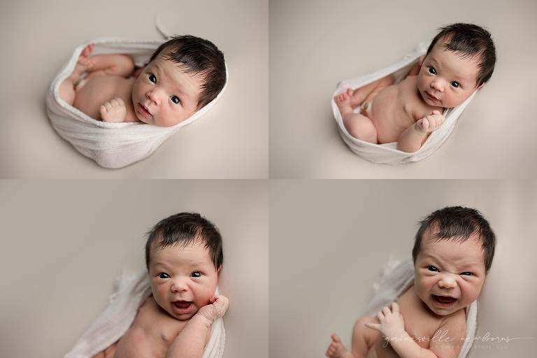 Newborn facial expressions gainesville florida pictures